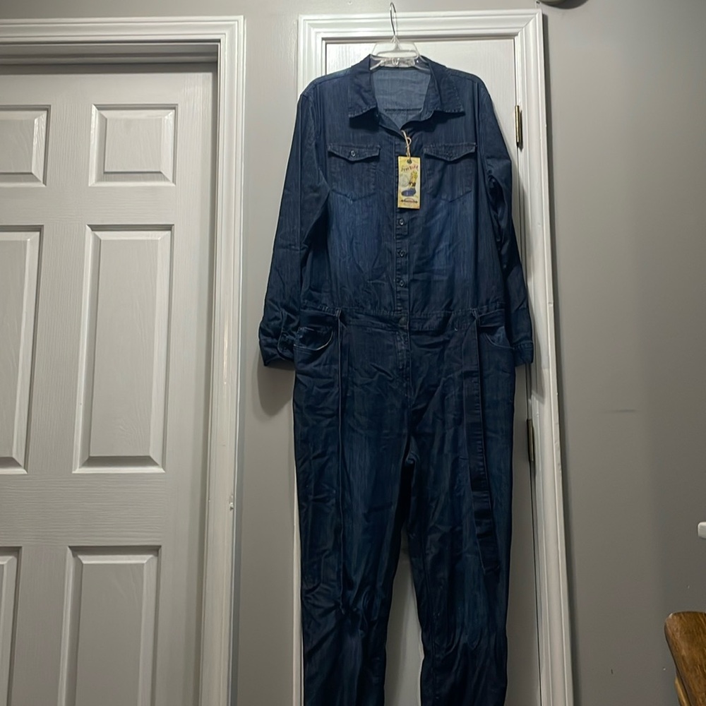 Plus size Jean jumpsuit